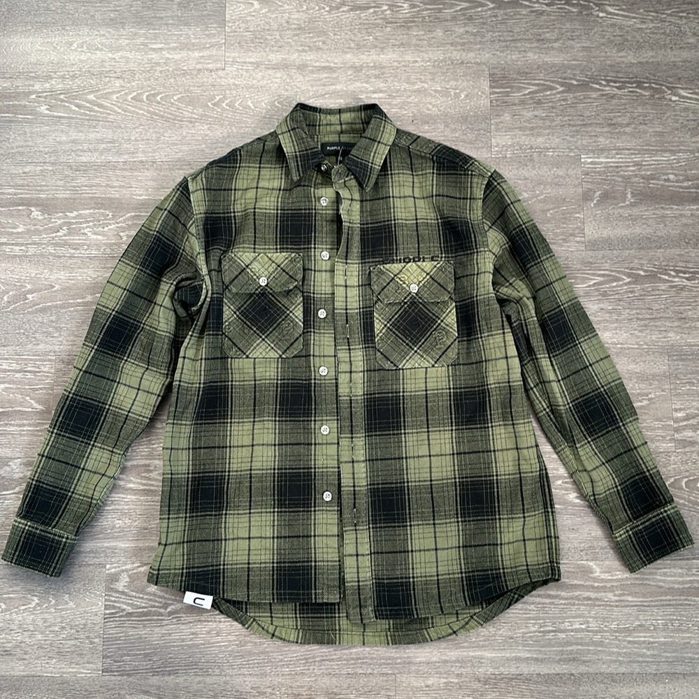 Purple Brand plaid flannel